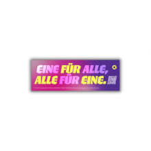 Aufkleber Eine für Alle