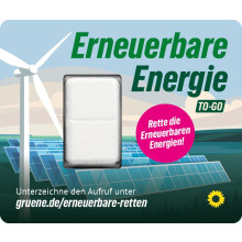 Energiekarte mit Traubenzucker