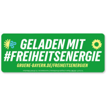 Sticker "Geladen mit Freiheitsenergie" für E-Bikes (Bayern)