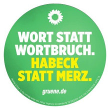 Aufkleber Worte statt Wortbruch