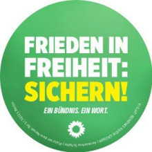 Aufkleber Frieden und Freiheit