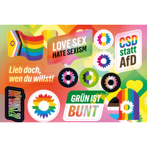 Stickerbogen Pride