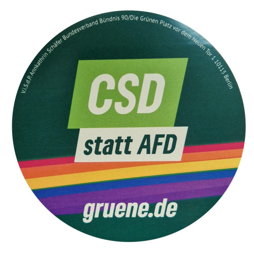 Aufkleber CSD statt AFD