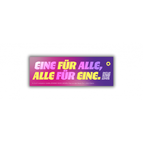 Aufkleber Eine für Alle