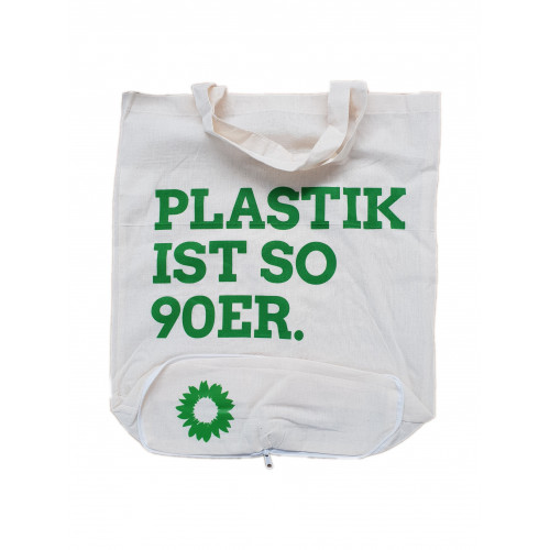 Einkaufstasche Plastik ist so 90er	