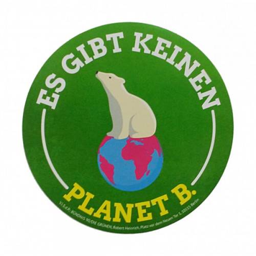 Aufkleber "Es gibt keinen Planet B."