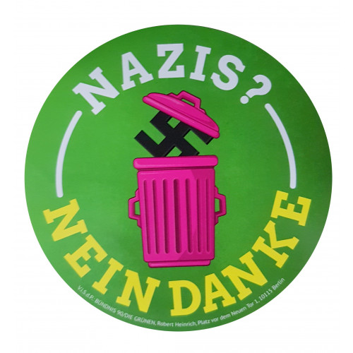 Grüne nein DANKE ! , anti Aufkleber Must have TOP Neu